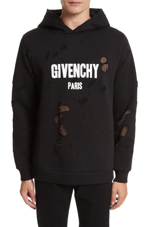 givenchy vintage hoodie|Givenchy hoodie distressed.